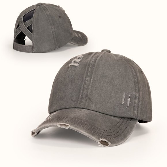 Faded Distressed Pony Back Baseball Cap NWOT - Picture 3 of 6